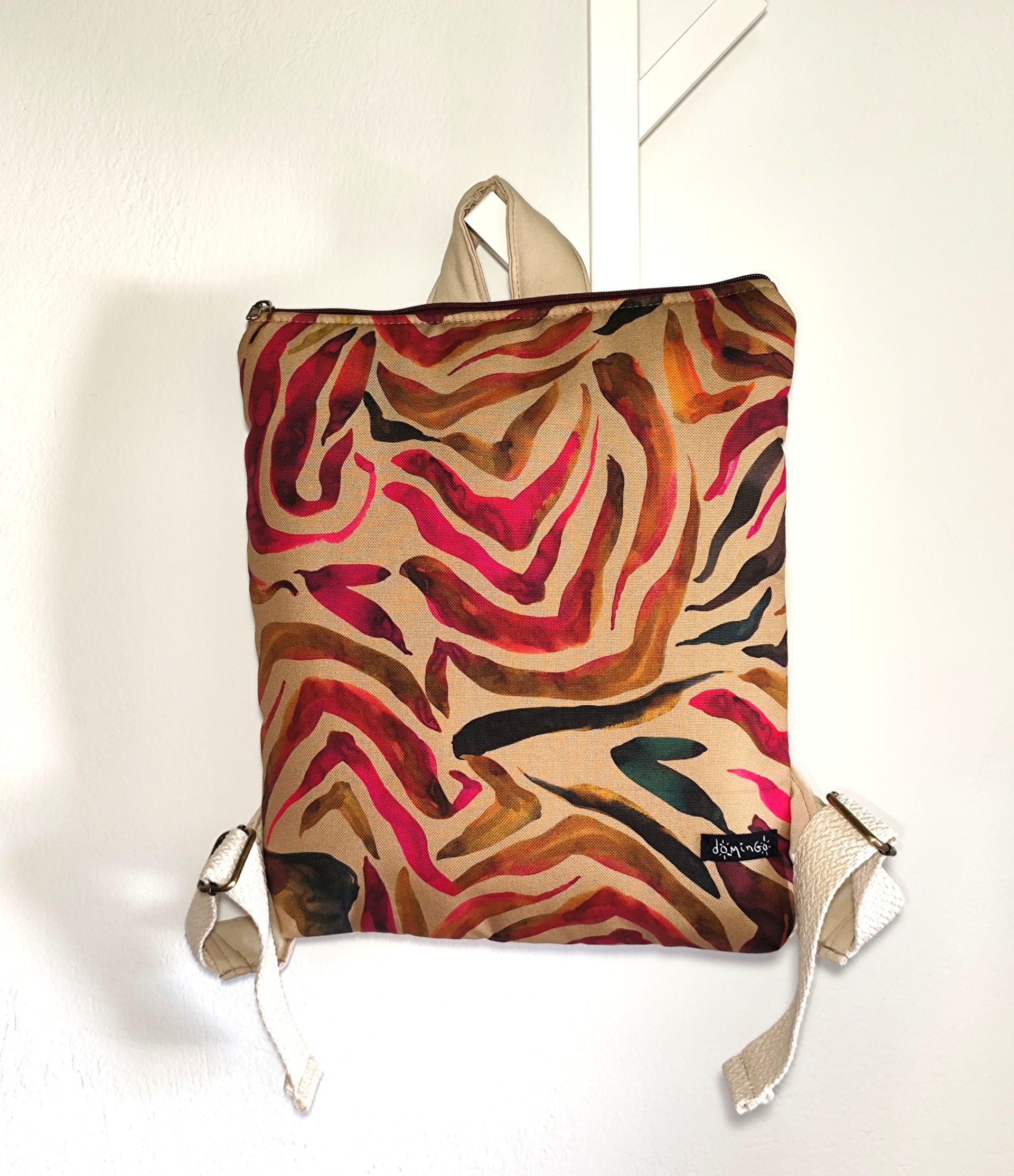Wild Fuchsia Puffer Backpack Medium